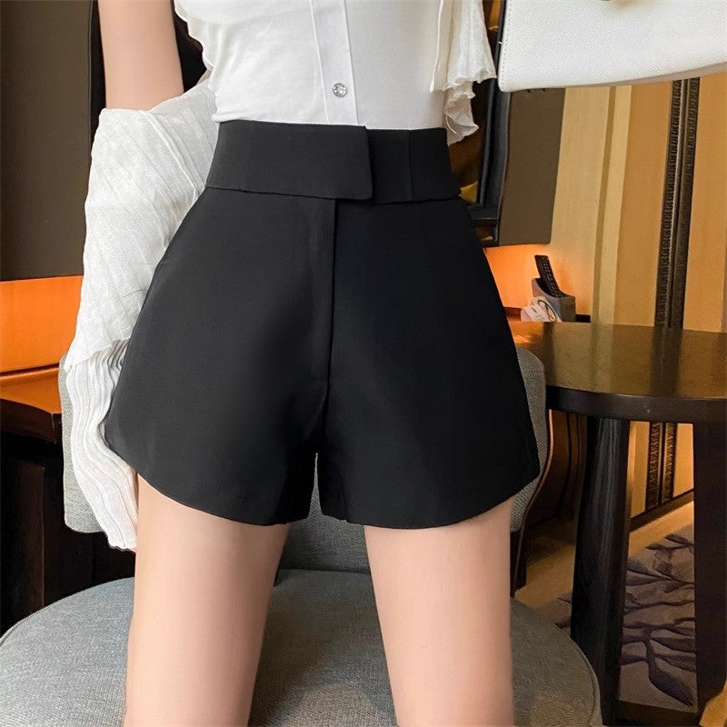 Springsummer Slimming Relaxed-fit Wide Leg Shorts For Petite Figures – Premium 0 | RICALOUX