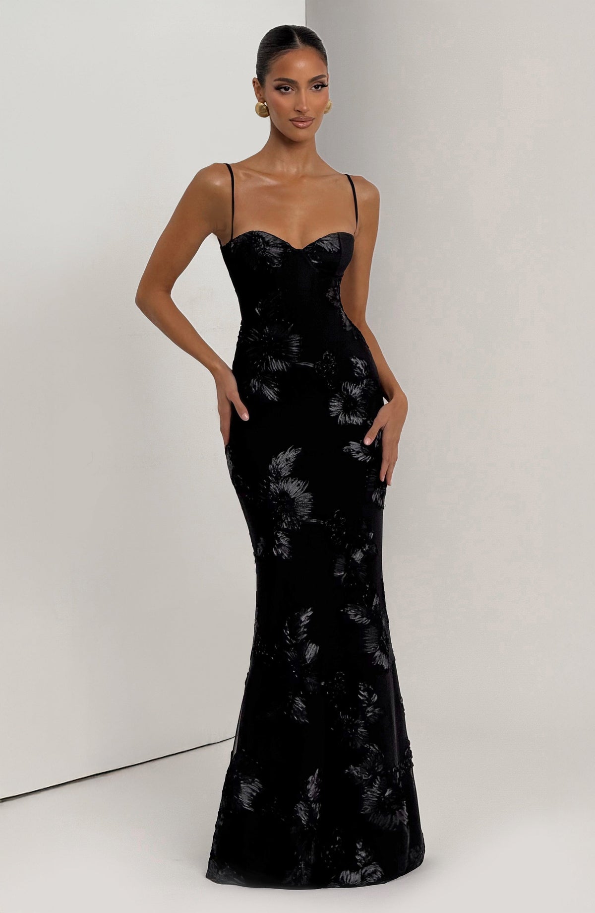 Nefertiti Maxi Dress - Black by Ricaloux