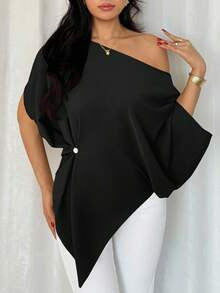 Niche Relaxed-fit Figure-flattering Batwing-sleeve Top by Ricaloux