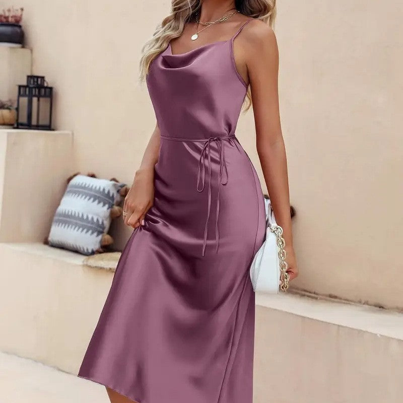 Elegant Fashionable One-piece Dress With Straps Summer Evening Gown by Ricaloux