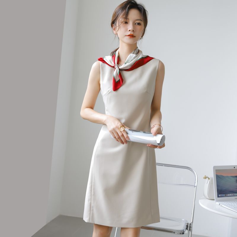 Sleeveless Summer Womens Mid-length Dress Figure-flattering And Slimming – Premium 0 | RICALOUX