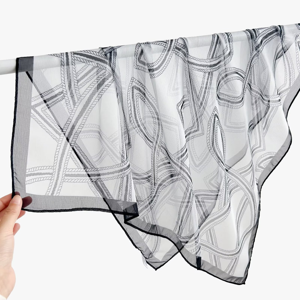 New Breathable Versatile Silk Chiffon Scarf For Women, Also Usable As A Shawl – Premium 0 | RICALOUX