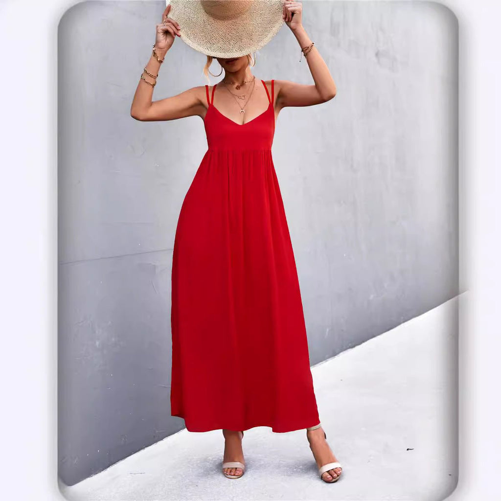 Women's Fashion Personalized Sling Dress - RICALOUX
