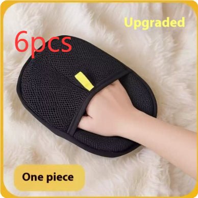 Pet Hair Remover Mitt Pet Hair Remover Gloves Deshedding Brush Glove For Dog Cat Rabbit With Long Short Curly Hair - RICALOUX