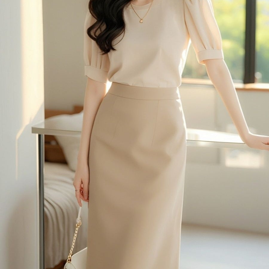 Formal-style Skirt And Top Two-piece Set by Ricaloux