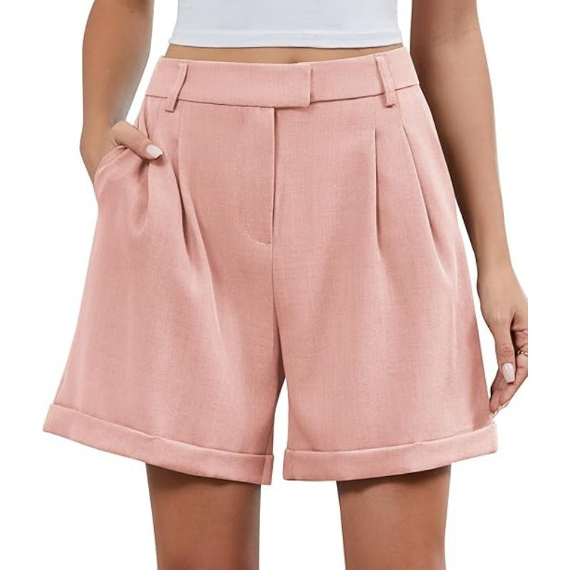 Womens Summer Elastic Business-Formal Shorts – Premium 0 | RICALOUX