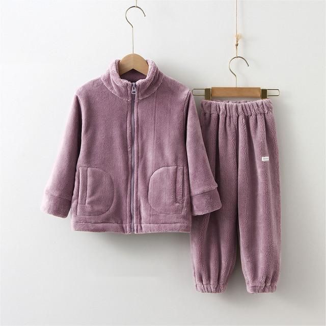 Children Clothes Kids Suit Warm Sweater Girl Fleece Hoodies - RICALOUX