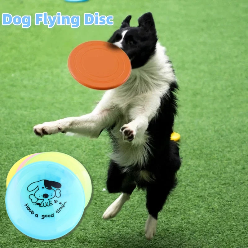 Silicone Flying Saucer Funny Pets Dog Cat Toy Dog Game Flying Discs Resistant Chew Puppy Training Interactive Pet Supplies by Ricaloux
