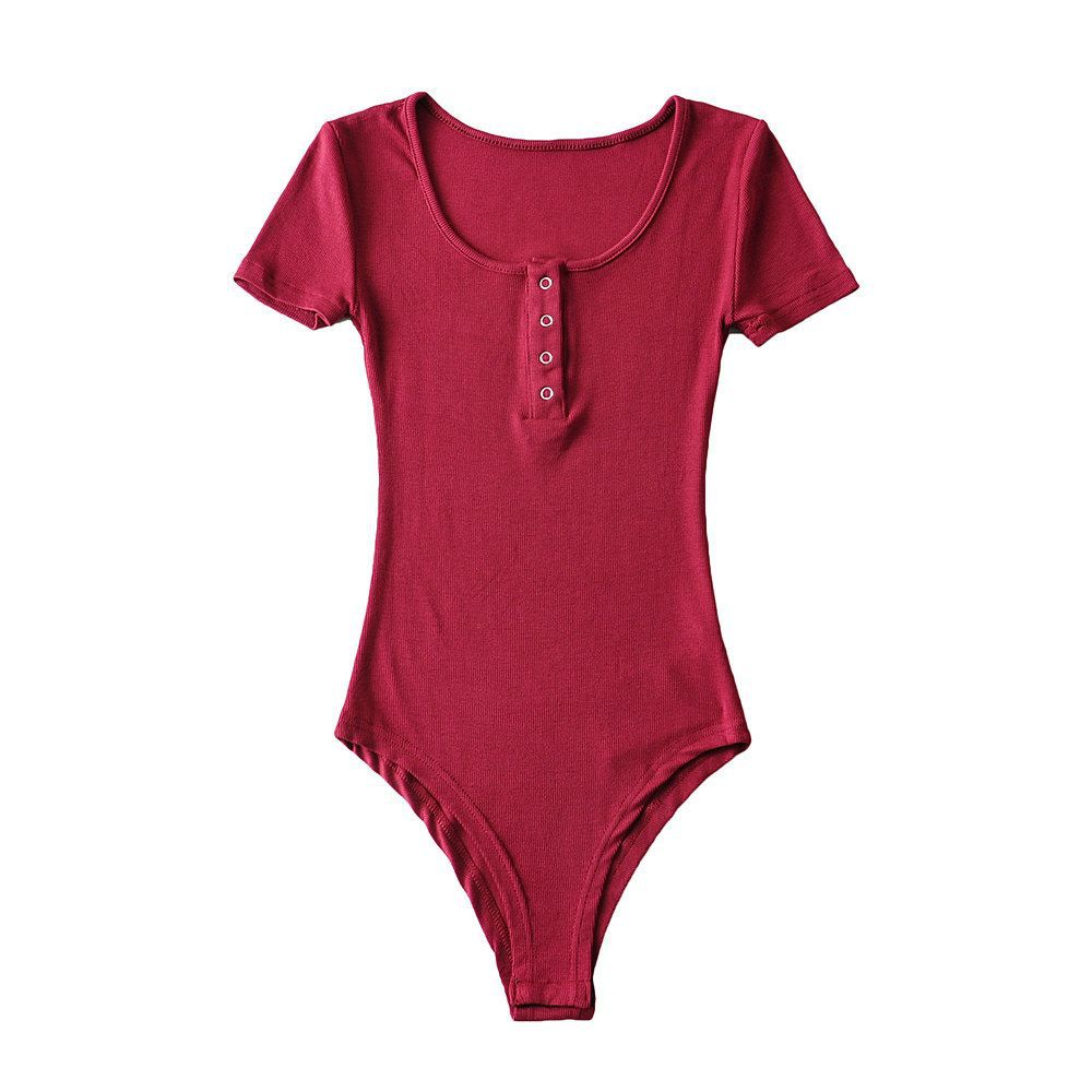 New Summer Short-sleeve T-shirt Innerwear Bodysuit by Ricaloux