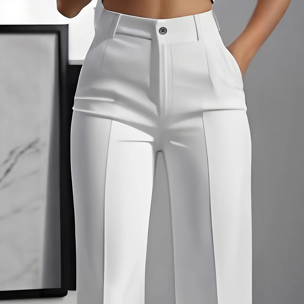 High-waisted Draping Straight-leg Minimalist Suit Trousers – Premium 0 | RICALOUX