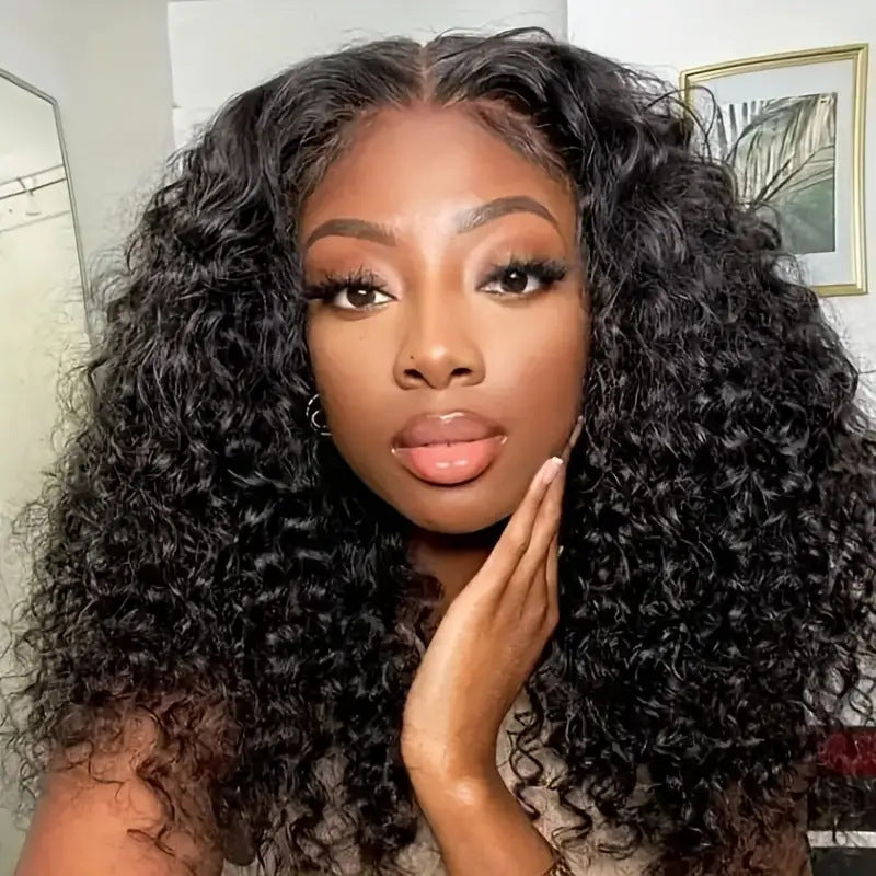 Former Lace Wig Lady Middle Part Long Wavy Hairstyle Fluffy Natural Full Head – Premium 0 | RICALOUX