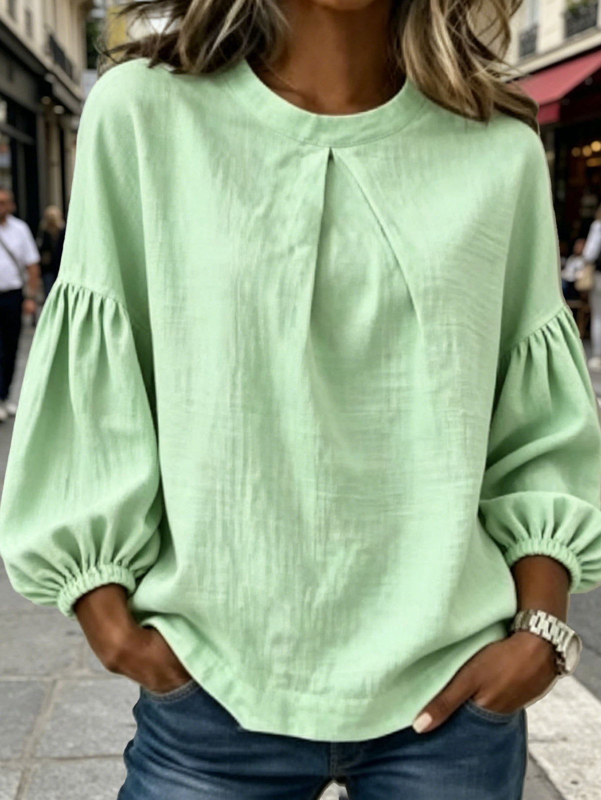Long-sleeved European-style Round-neck Shirt For Men – Premium 0 | RICALOUX
