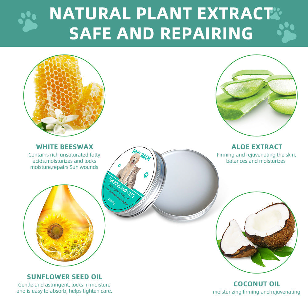 Pet Claw Care Cream Dog Cat Foot Nourishing Balm by Ricaloux