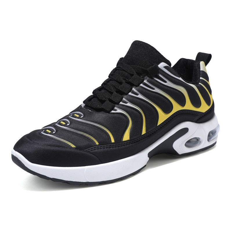 Color-blocked Sneakers Men Personalized Fashion Lace Up Air Cushion Sports Shoes Casual Outdoor Running Walking Shoes – Premium 4 | RICALOUX