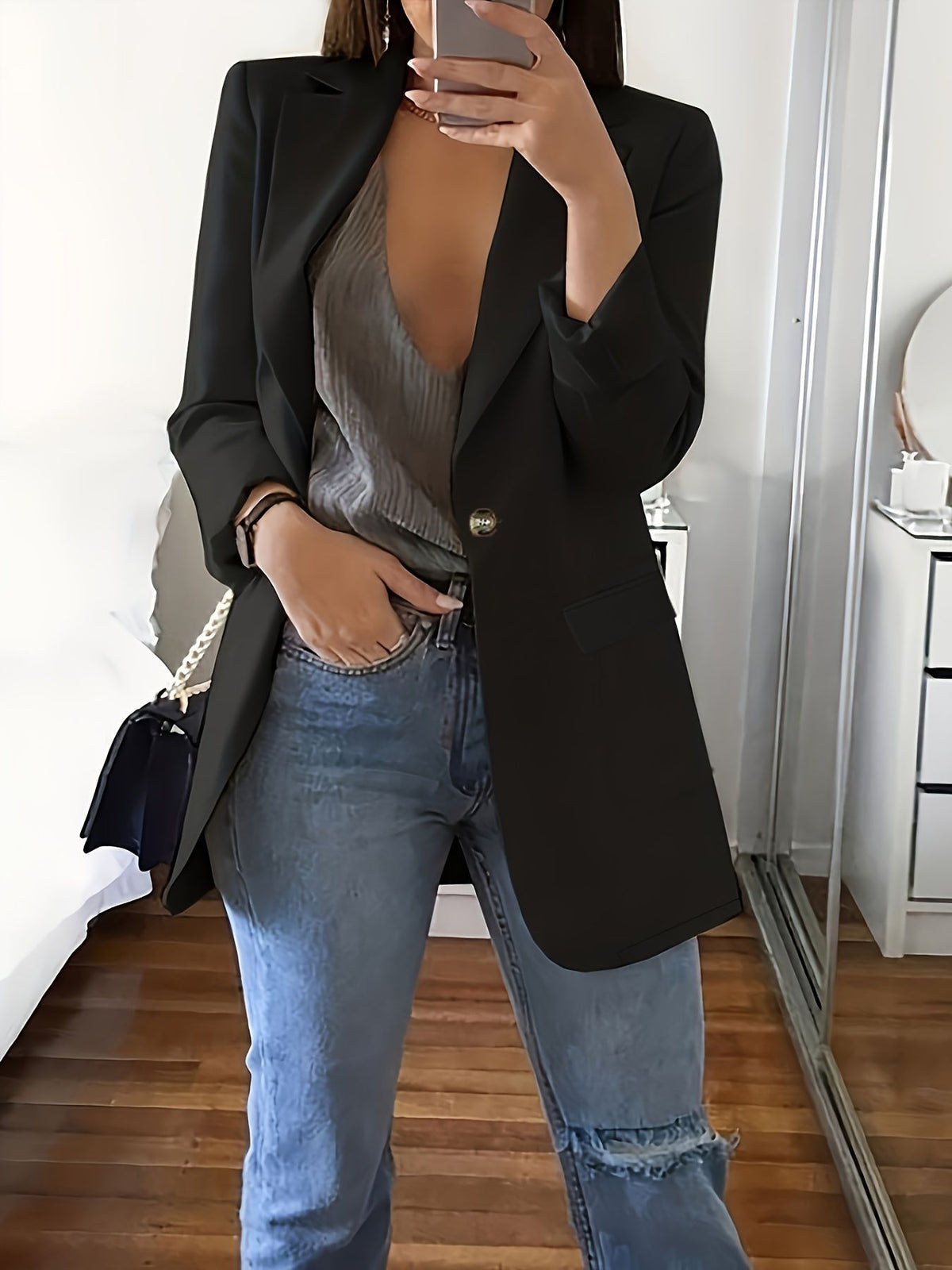 New Stylish Casual Slim-fit Lapel Blazer For Women – Premium 0 | RICALOUX