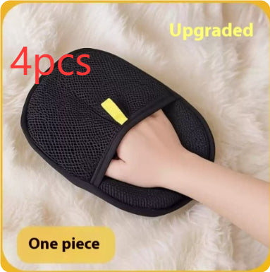 Pet Hair Remover Mitt Pet Hair Remover Gloves Deshedding Brush Glove For Dog Cat Rabbit With Long Short Curly Hair by Ricaloux