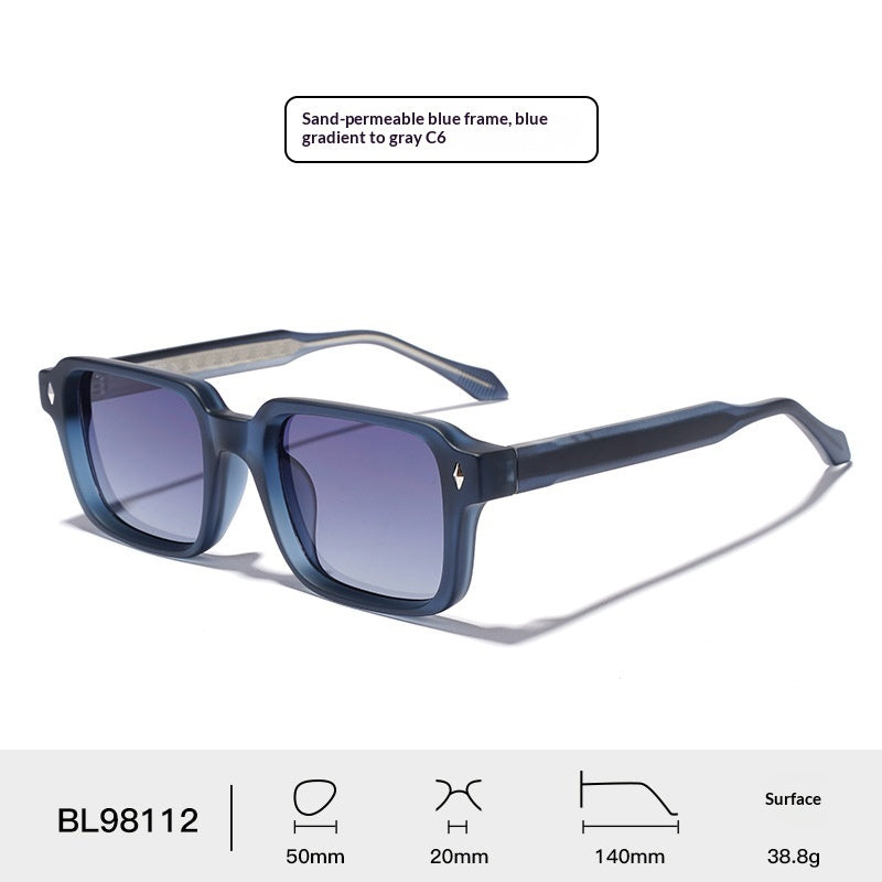 UV400 UV-protection Imitation-acetate Thick-frame Sunglasses – Premium 0 | RICALOUX