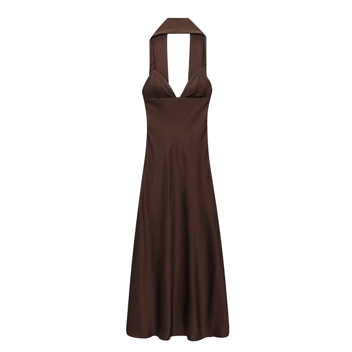 Womens Casual Dress With A Silk-satin Texture by Ricaloux