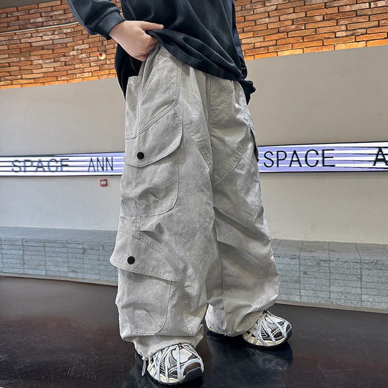 Boys Spring Clothing New Cargo Pants Trendy Handsome - RICALOUX