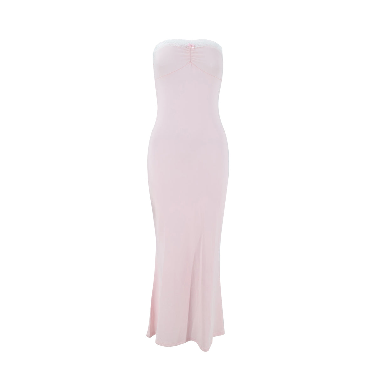 Sexy Lace-Trimmed Patchwork Tube Dress – Premium 0 | RICALOUX