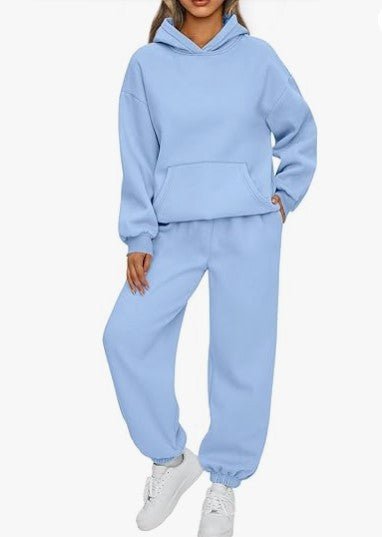 Women's Two-piece Casual Hoodie Sportswear Trousers Suit - RICALOUX