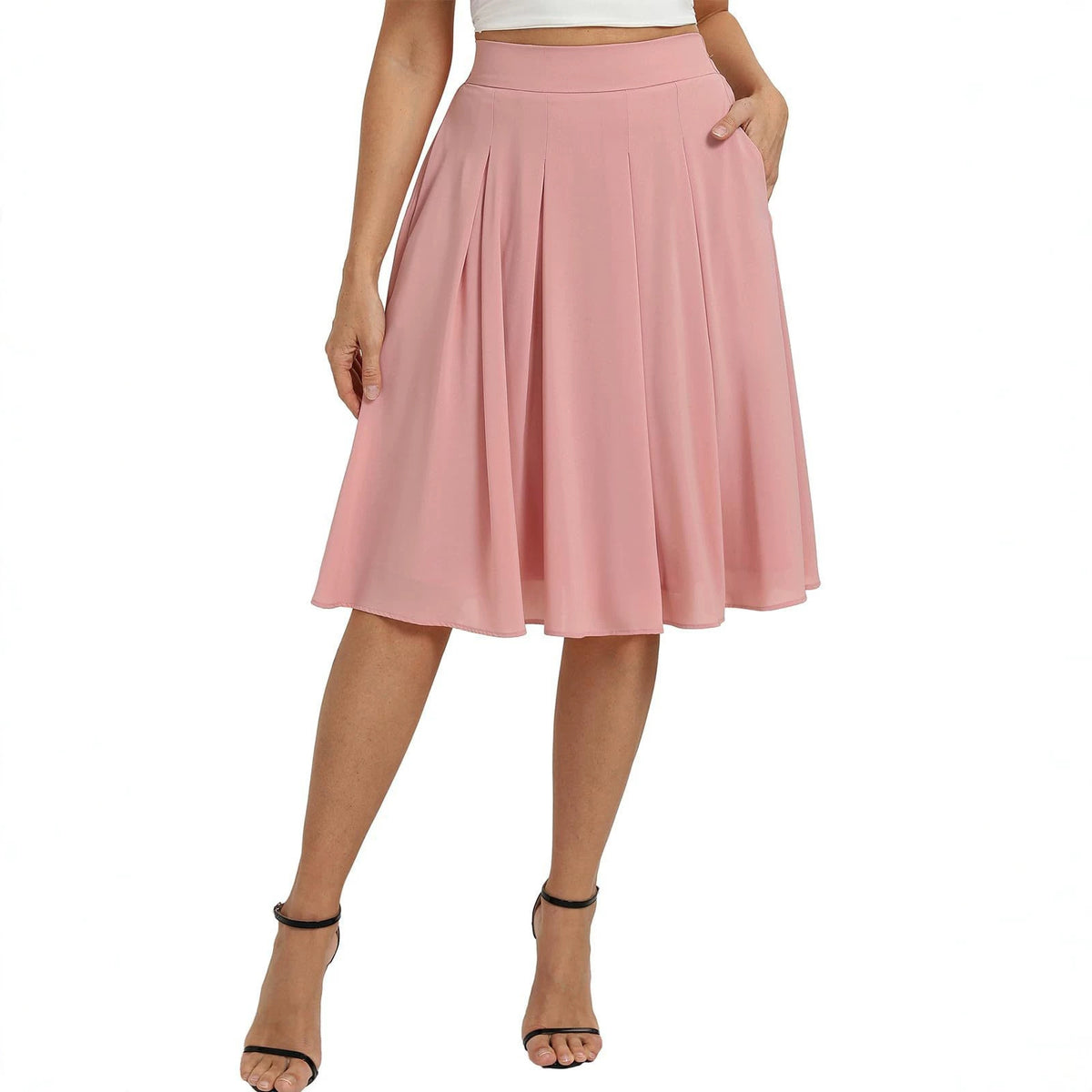 Commuter Slimming Skirt With Pockets For Women by Ricaloux