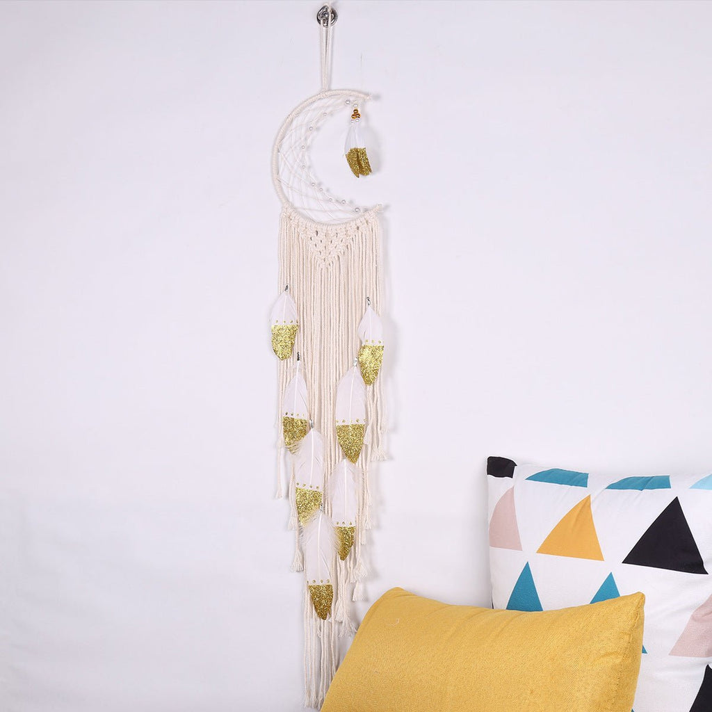Crescent Dream Catcher Home Decor Gold - RICALOUX