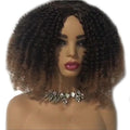 Wig Black Brown African Small Curly Hair Synthetic Wigs – Premium 0 | RICALOUX