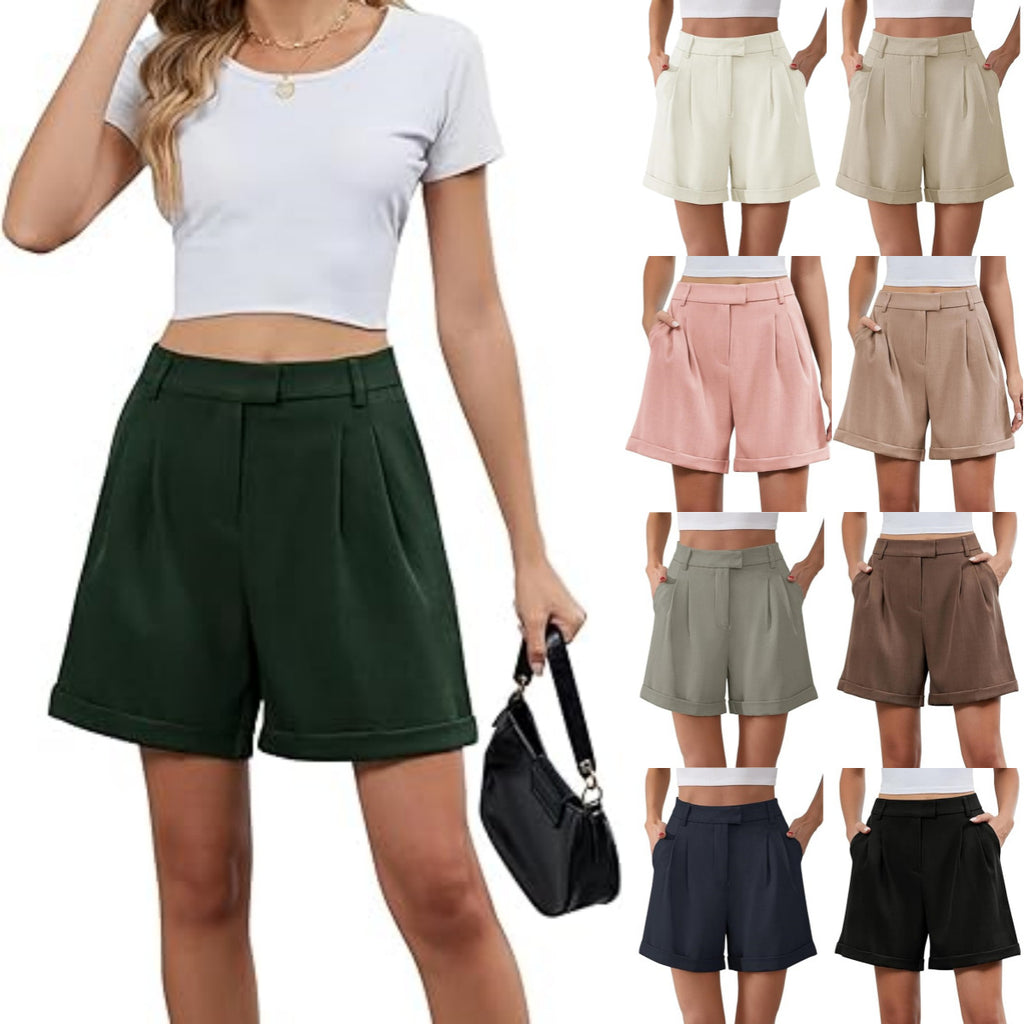 Womens Summer Elastic Business-Formal Shorts – Premium 0 | RICALOUX