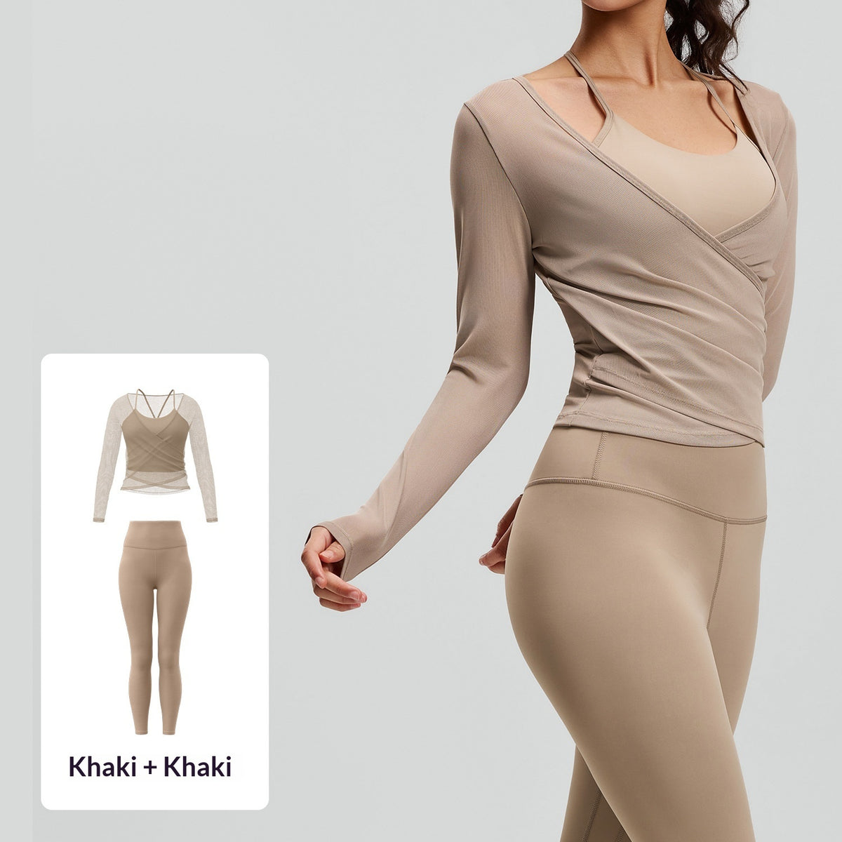 Mesh Breathable Sports High-Waisted Butt-Lifting Yoga Set For Women by Ricaloux