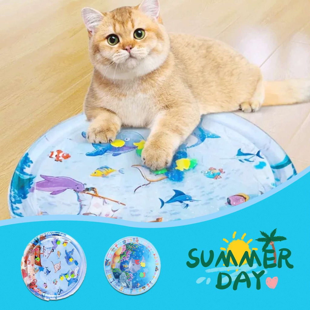 Summer Cooling Pet Water Bed Cushion Ice Pad Dog Sleeping Square Mat For Puppy Dogs Cats Pet Kennel Cool Cold by Ricaloux