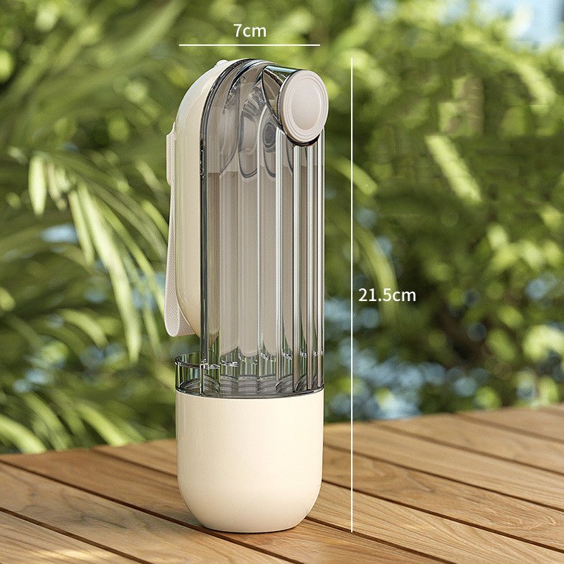 2 In 1 Pet Water Cup Segment Design Green Dog Walking Portable Drinking Cup Dog Feeding Supplies Pet Supplies Dog Walking Water Feeder Pets Products - RICALOUX