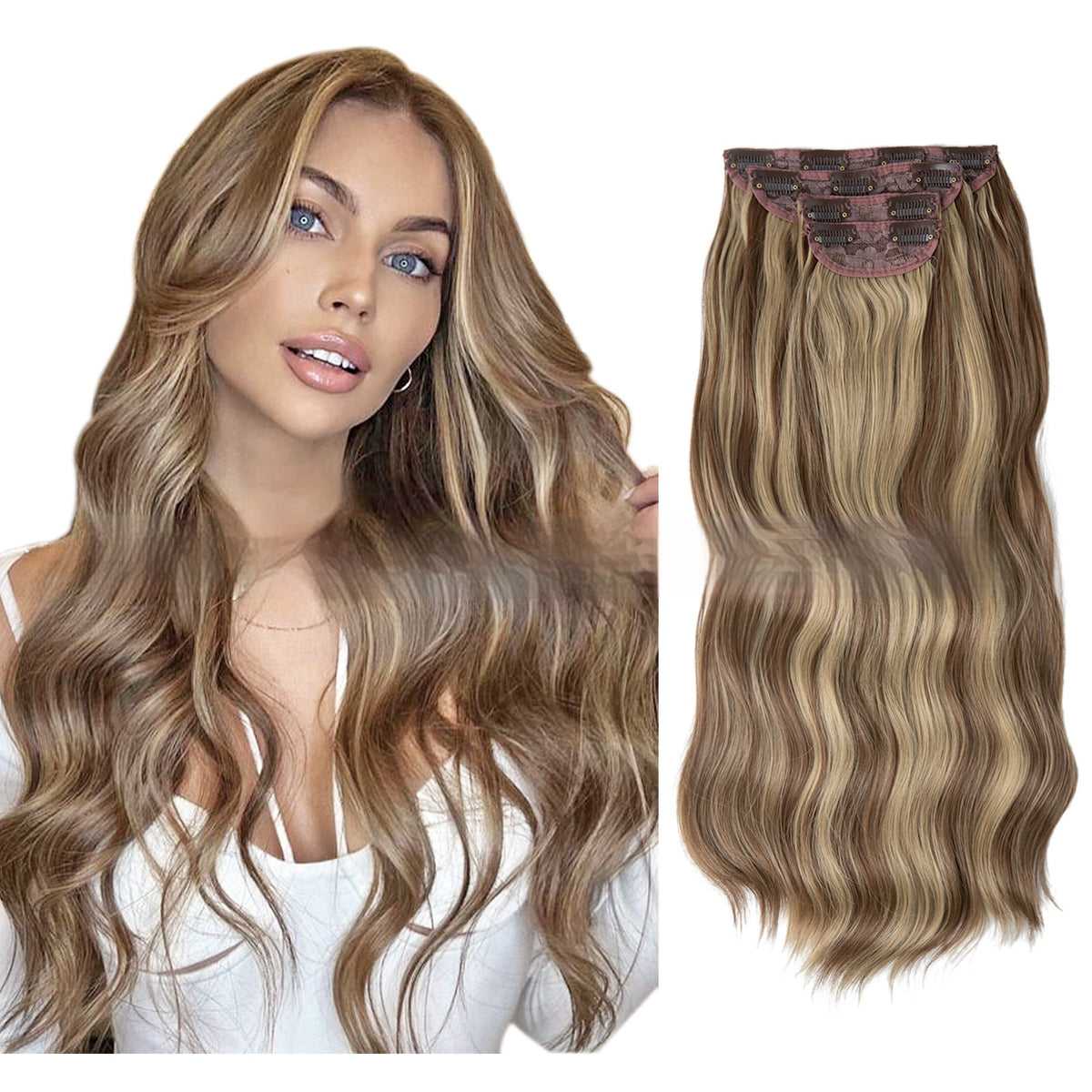 High-temperature Fiber Wig Women's Wig Set Four-piece Set – Premium 0 | RICALOUX