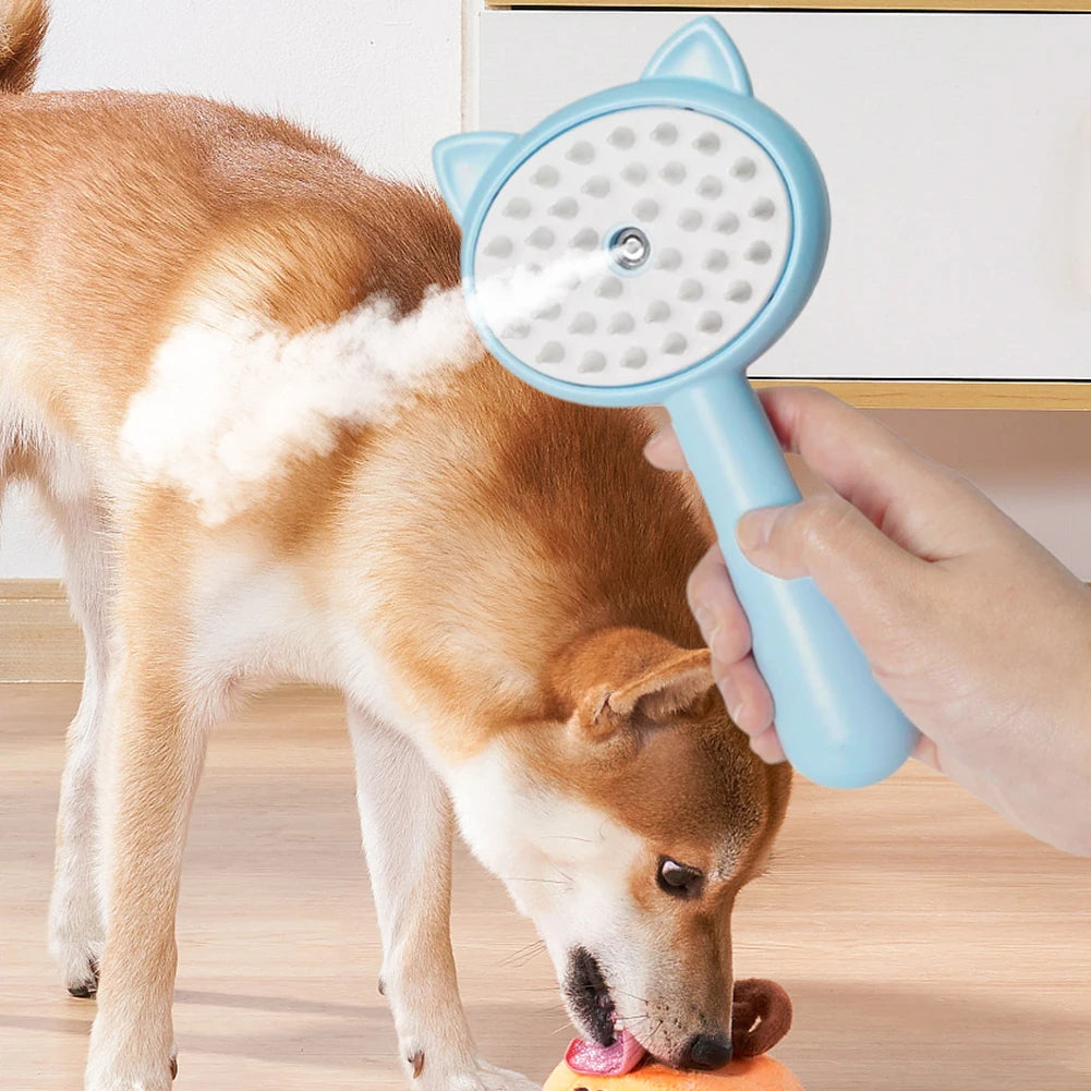 Hair Cleaning Brush With Mist Multifunctional Cat Grooming Brush Rechargeable Self Cleaning Slicker Brush For Pets Dogs & Catsb Pet Products by Ricaloux