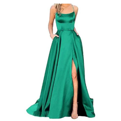 European And American Bridesmaid Dress, Long Style, Figure-flattering, Off-the-shoulder Design by Ricaloux