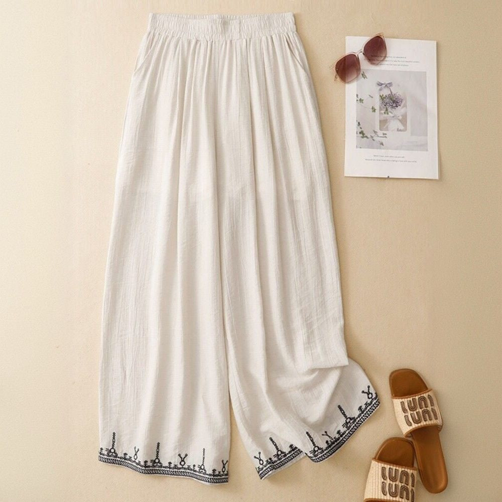 Womens Retro Lace-Embroidered Bloomers by Ricaloux