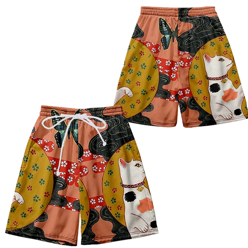Printed Casual Kimono-style Mid-sleeve Wrap For Couple Outfits – Premium 0 | RICALOUX