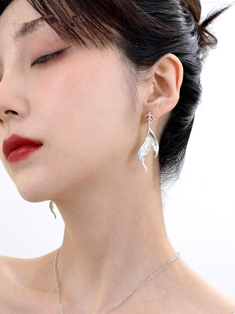 New Fashion Art Lifestyle Earrings Personality Fishtail by Ricaloux