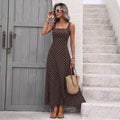 Square-neck Polka-dot Sleeveless Slip Dress For Women – Premium 0 | RICALOUX