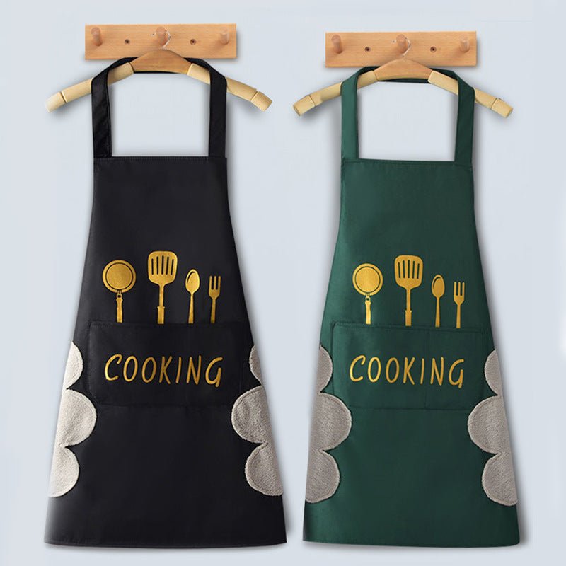Home Kitchen Waterproof And Oil Proof Apron Cute Version Customization - RICALOUX