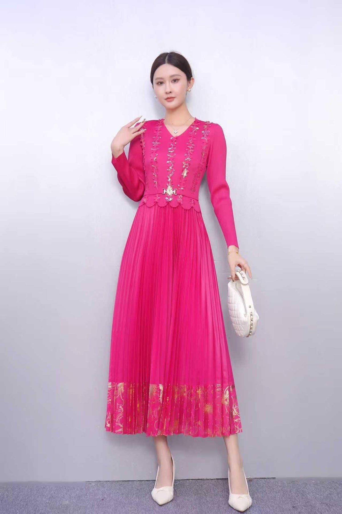 Elegant Plus-Size Loose-Fitting Dress For Women – Premium 0 | RICALOUX