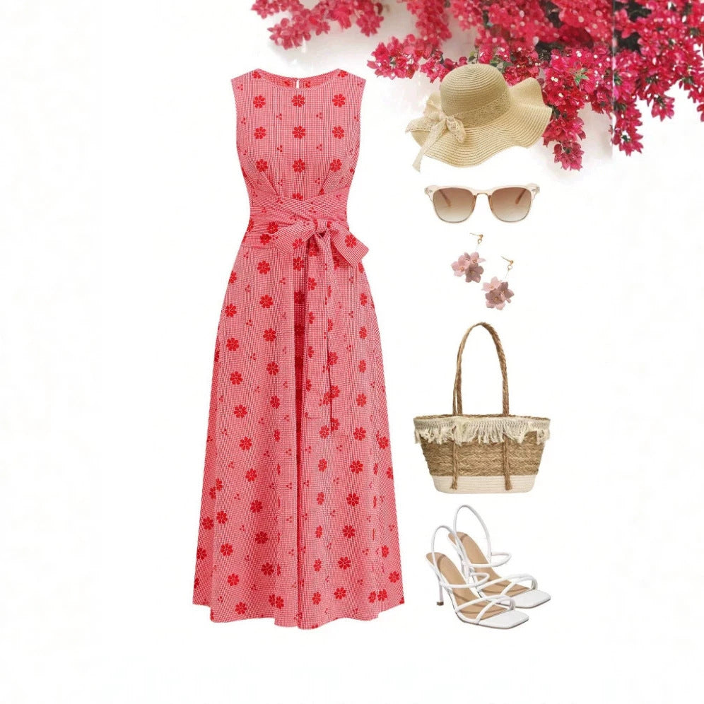 Bohemian Romantic Floral Resort Style French Inspired New Dress – Premium 0 | RICALOUX