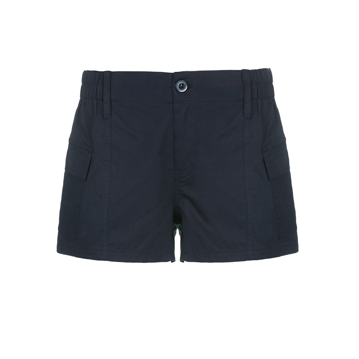 Womens Versatile Fashionable Solid-color Utility Denim Shorts – Premium 0 | RICALOUX