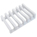 Creative Silicone Drain Soap Box Soap Box Soap Holder Silicone Draining Portable by Ricaloux