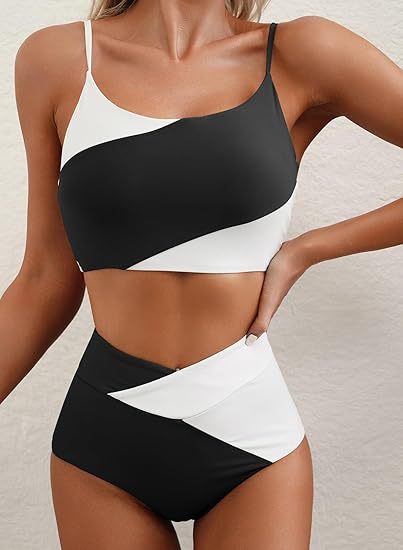 Cropped Color-blocked Slim-fit Inner Top - RICALOUX