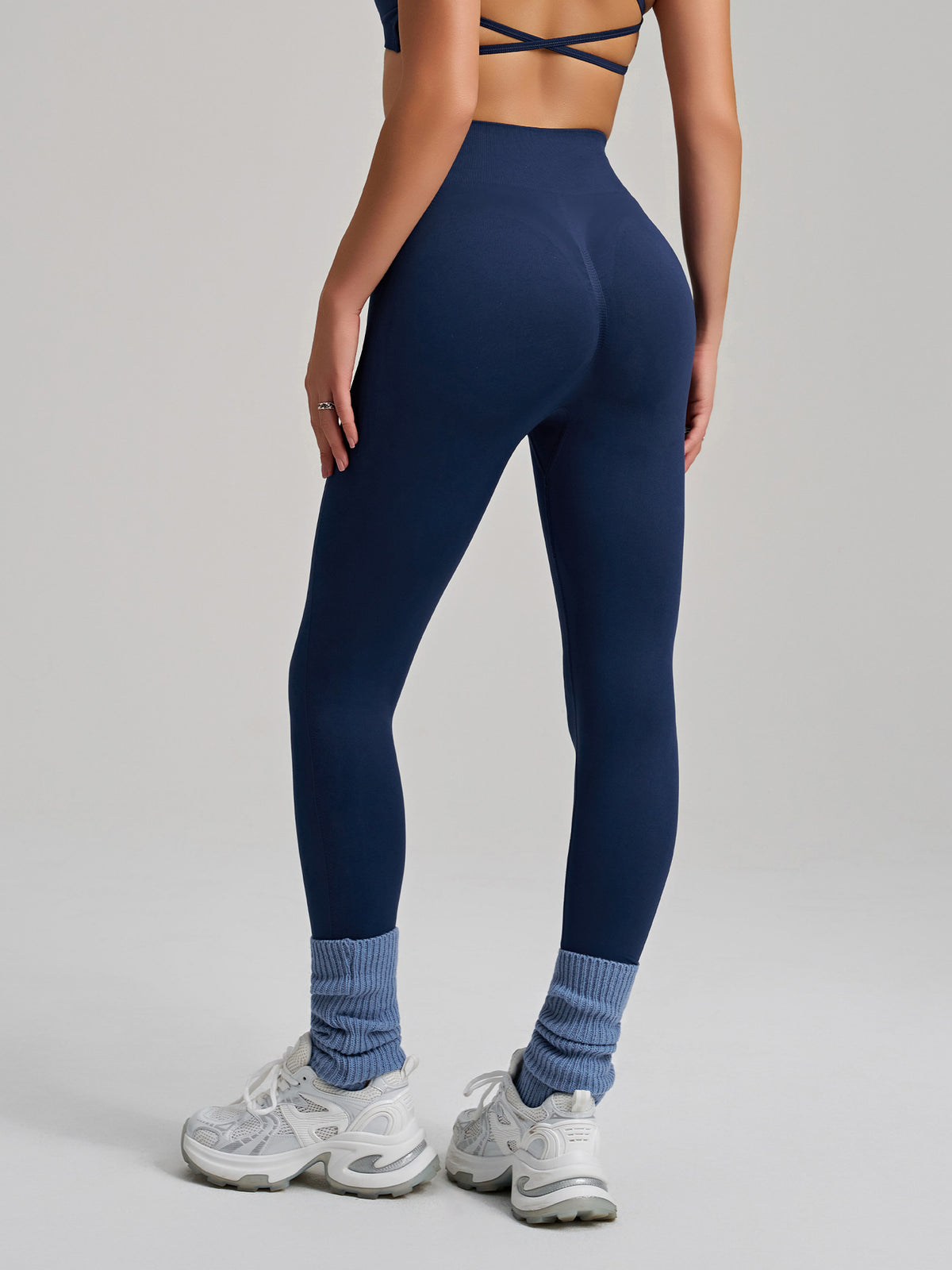 High-Elastic Seamless Knit Yoga Pants For Women, Peach Hip Lifting Workout Leggings For Training, Fitness & Running, Summer Style – Premium 4 | RICALOUX