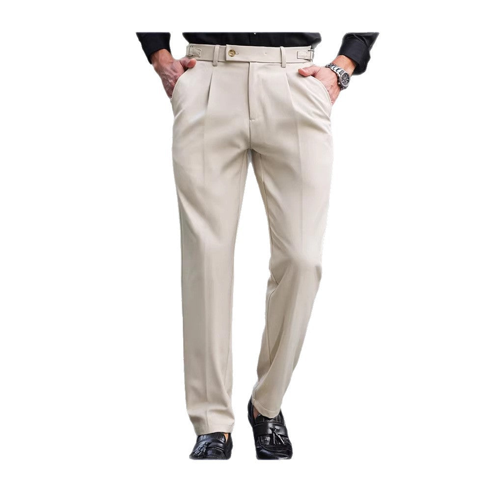 Mens American-style Straight-leg Business-casual Trousers by Ricaloux