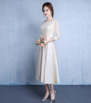 New Long-sleeved Wedding Bridesmaid Dress – Premium 0 | RICALOUX
