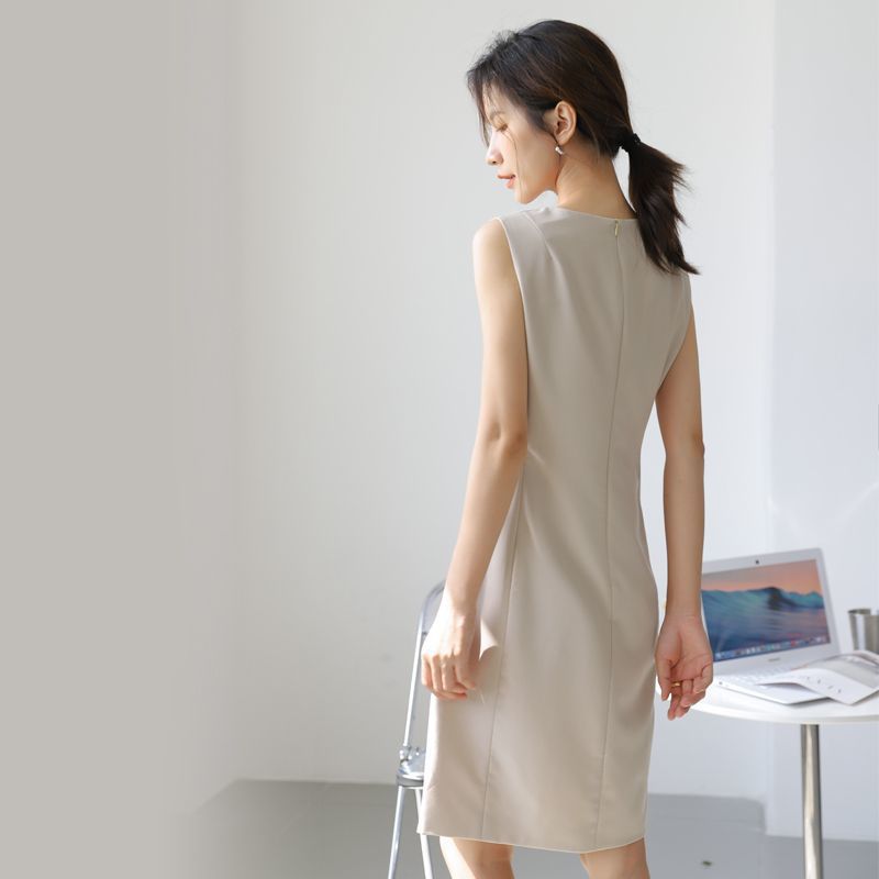 Sleeveless Summer Womens Mid-length Dress Figure-flattering And Slimming – Premium 0 | RICALOUX