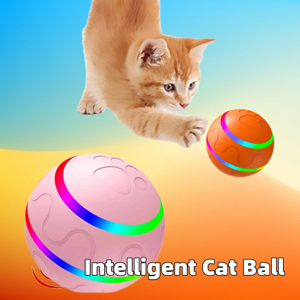 Pet New Cat Wicked Ball Toy Intelligent Ball USB Cat Toys Self Rotating Ball Automatic Rotation Ball by Ricaloux